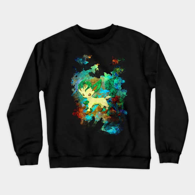 Green Fox V2 Crewneck Sweatshirt by sazzed